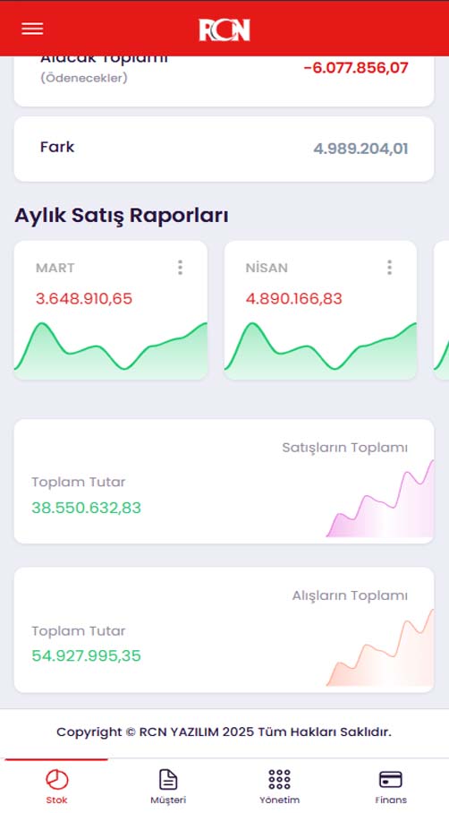 RCN Mobil Uygulama Ekran Görüntüsü 2